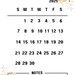 Large Number Calendar Template | INSTANT DOWNLOAD - Etsy