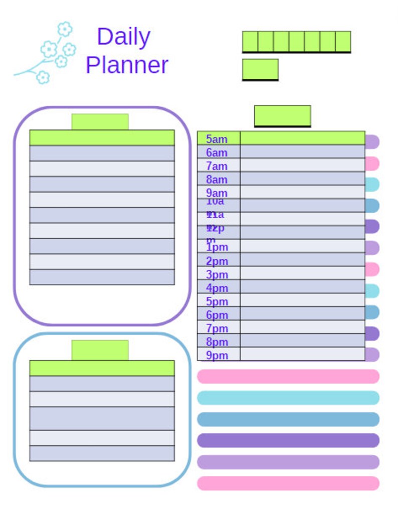 Unplanned Planner: Printable Inserts for Spontaneous Days - Daily ...