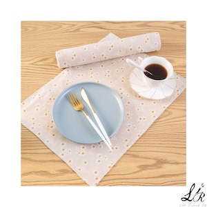 Daisy Placemat Flower Set Handmade Personalized Plate Mat Kitchen Decoration Picnic Mat Cotton Linen Placemats Design Placemats Set of 4 6