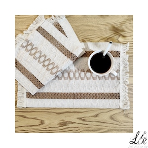 Gestreifte Tischsets handgemachte Platte Matte Küche Dekoration Picknick Matte Geschenke Tischsets Set von 4 6 Hochzeit Tischsets