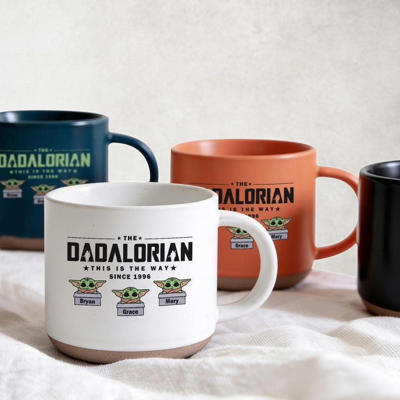 Custom The Dadalorian Mug, Personalized Baby Yoda Coffee Mug, Father Day Gift, Disney Star Wars Mug, Dad Mug, Dad Gift, Father Day Gift