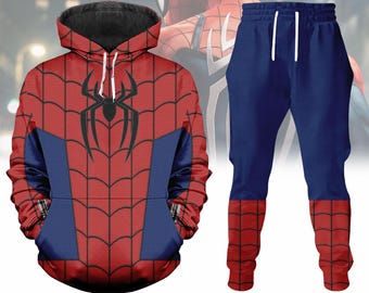 Spider-Man Costume Hoodie, Men Joggers, Spiderman Cosplay Costume, Spider Man Shirt, Spidey Shirt, Superhero Hoodie, Cartoon Shirt