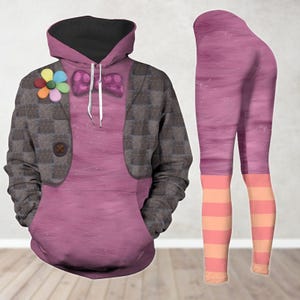 Disney Inside Out Bing Bong Hoodie And Leggings, Halloween Shirt, Movie Cartoon Hoodie, Inside Out Bing Bong Cosplay Costume Hoodie