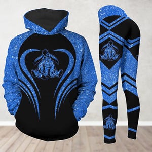 Eeyore Glitter Faux Hoodie, Winnie Pooh Leggings, Disney Movie Shirt, Disneyland Shirt, Disney World, Disney Trip, Disney Vacation Gift