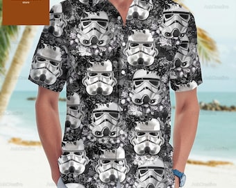 Star Wars Stormtrooper Button Shirt, Stormtrooper Hawaiian Shirt, Stormtrooper Shirt, Movie Shirt For Men Women, Disney Star Wars Shirt