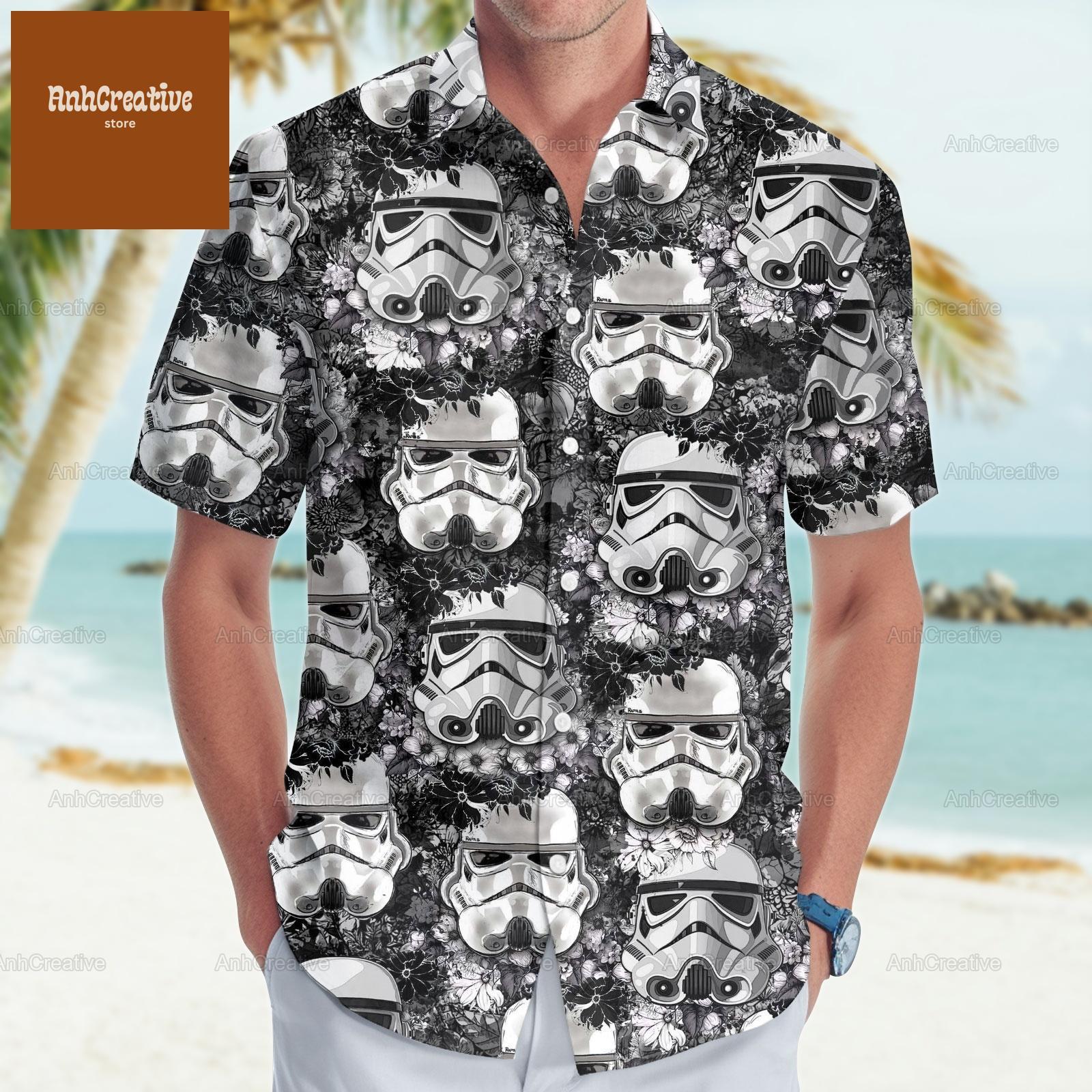 star wars dress shirts Men's The Mandalorian Grogu Baby Yoda Leaves Hawaiian Button Up Shirt (X-Small) Forest Green : Clothing, Shoes & Jewelry these collared button Darth Vader and Stormtroopers as