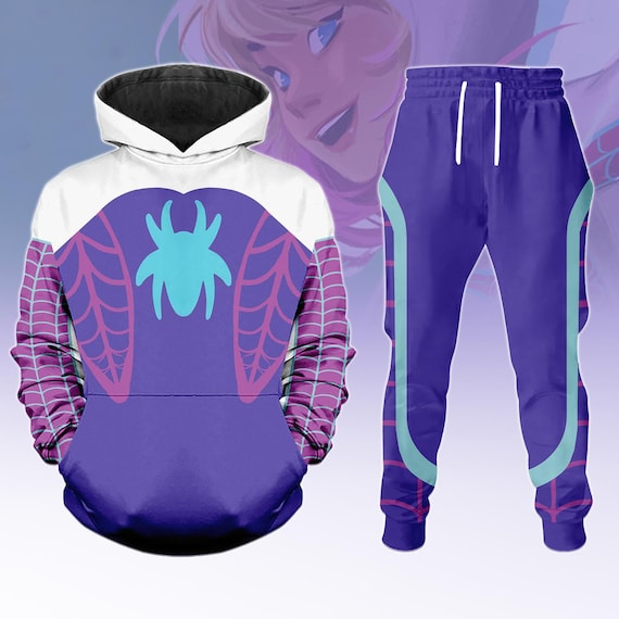 Spider Gwen Hoodie, Gwen Stacy Spider Women Joggers, Disney Spider Gwen Cosplay Costume, Superhero Shirt, Halloween Gift For Her Him