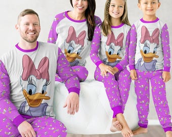 Daisy Duck Pajamas Set Disney Daisy Matching Family Pajamas Movie Christmas Pajamas Disneyworld Holiday Pajamas Disneyland Shirt Etsy Canada