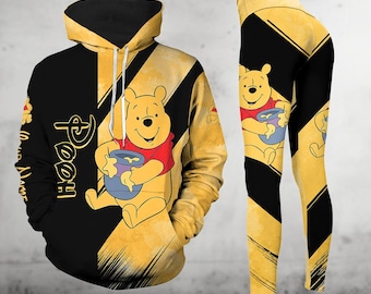 Sudadera con capucha y leggings personalizados de Winnie the Pooh, camiseta de Disney, sudadera con capucha de Winnie the Pooh, sudadera con capucha de dibujos animados de películas, camiseta de Magic Kingdom