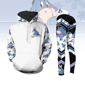 Custom Eeyore Winnie The Pooh Hoodie And Leggings, Disney Eeyore Shirt, Eeyore Donkey Hoodie, Magic Kingdom Shirt, Disney World Shirt