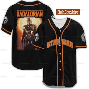 The Dadalorian Baseball Shirt, Custom Star Wars Jersey Shirt, Darth Vader Jersey, Baseball Jersey Shirt, Disney Family Shirt, Star Wars