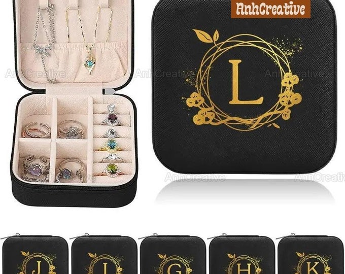 Personalized Jewelry Travel Case, Bridesmaid Gifts Proposal, Jewelry Organizer, Jewelry Box, Engraved Jewelry Box, Gift For Her