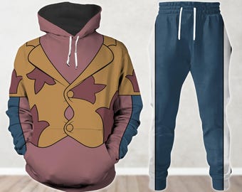 Jumba Jookiba Cosplay Hoodie, Männer Jogger, Lilo und Stitch Urlaub Shirt, Disney Film Shirt, Zeichentrickfigur, Halloween Geschenk für ihn