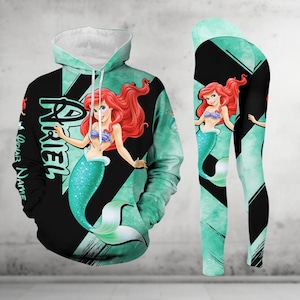Personalized Ariel Hoodie And Legging, The Little Mermaid Shirt, Disney Princess Hoodie, Magic Kingdom, Birthday Gift For Her Women