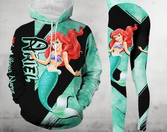 Personalized Ariel Hoodie And Legging, The Little Mermaid Shirt, Disney Princess Hoodie, Magic Kingdom, Birthday Gift For Her Women