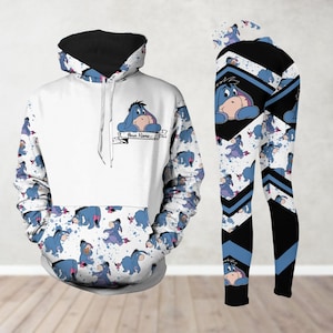 Custom Eeyore Hoodie And Leggings, Winnie The Pooh Character Shirt, Eeyore Lover Gift For Him Her,Disney Character Hoodie For Women Men