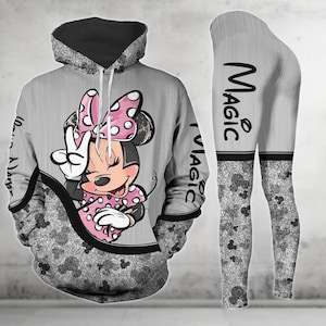 Personalized Minnie Mouse Hoodie And Leggings, Disney Minnie Shirt, Movie Cartoon Hoodie, Disneyland Disneyworld Shirt, Magic Kingdom