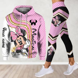 Custom Minnie Mouse Hoodie, Disney Legging For Women, Disneyland Shirt, Disneyworld Shirt, Magic Mouse Ears Shirt, Movie Cartoon Hoodie