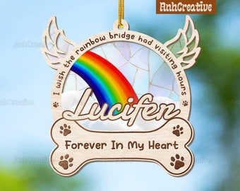 Personalized Pet Memorial Suncatcher Ornament, You Are Still In My Heart Suncatcher, Pet Remembrance Gift, Window Hangings, Pet Loss Gi