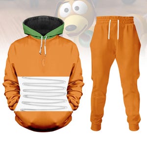 Toy Story Slinky Dog Costume Hoodie, Men Joggers, Disney Slinky Movie Cosplay Shirt, Disneyworld Shirt, Disneyland Shirt,Halloween Gift