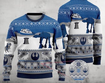 Christmas Star Wars Ugly Sweater, Star Wars Ugly Christmas Sweater, Star Wars Movie Xmas Sweater, Disney Star Wars Christmas Sweater