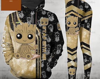 Disney Groot Hoodie And Leggings, Custom Baby Groot Hoodie, Leggings For Women, Disneyland Shirt, Disneyworld Shirt, Gifts For Her Him