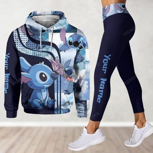 Custom Disney Stitch Hoodie For Women Men, Lilo And Stitch Leggings, Yoga Pants, Movie Cartoon Hoodie, Disneyworld Shirt, Magic Kingdom