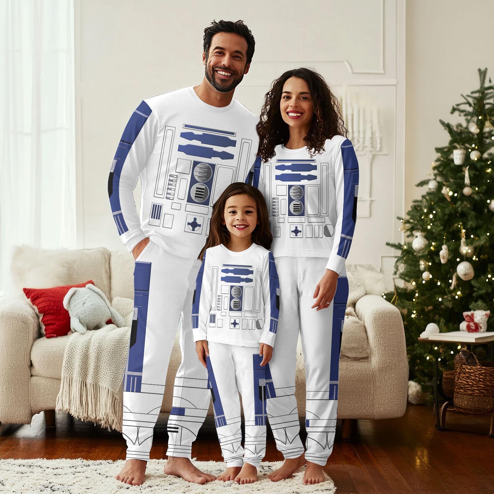 Star Wars R2-D2 Christmas Pajamas, Disney Santa Xmas Pajamas