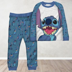 Stitch Matching Family Pajamas, Lilo Stitch Pajamas Set, Disney Movie