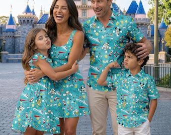 Disney Cruise Squad Matching Family Shirt, Mickey and Friends Cruise Hawaiian Shirt, Disney Cruise Trip, Disney Dresss, Disney Vacation