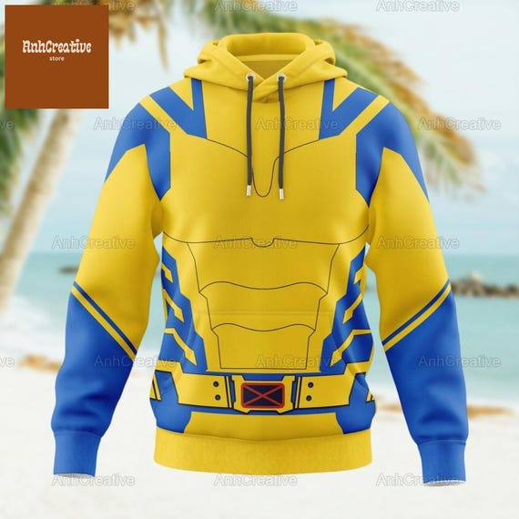 Wolverine Costume, Wolverine Shirt, Wolverine Sweatshirt, Wolverine Hoodie, Halloween Costume, Disney Wolverine Costume Cosplay Shirt