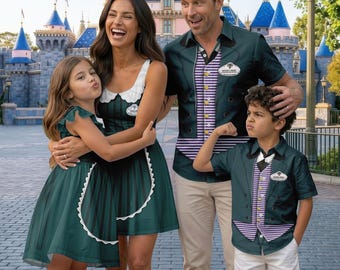 Halloween Hitchhiking Ghosts Family Matching Shirt, The Haunted Mansion Costume Dress, Foolish Mortals Outfit,Halloween Family Vacation