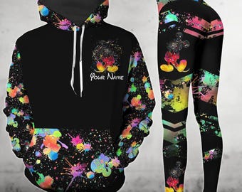 Leggings con capucha de Mickey Mouse personalizados, camiseta de Mickey acuarela, camiseta de dibujos animados de películas de Disney, sudadera con capucha de Disneyland, sudadera con capucha de Disneyworld