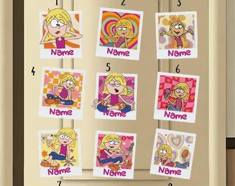 Imán personalizado de Lizzie McGuire, imán personalizado de Disney Girl, decoración retro de Disney Channel, imán para puerta de crucero, regalos Y2K, regalo para ella.