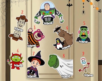 Imán de Halloween de Toy Story, imán de Woody, Buzz, Jessie y Rex para el refrigerador, imán de puerta de Toy Story 5, regalos para el viaje familiar al Disney Pixar Fest 2026