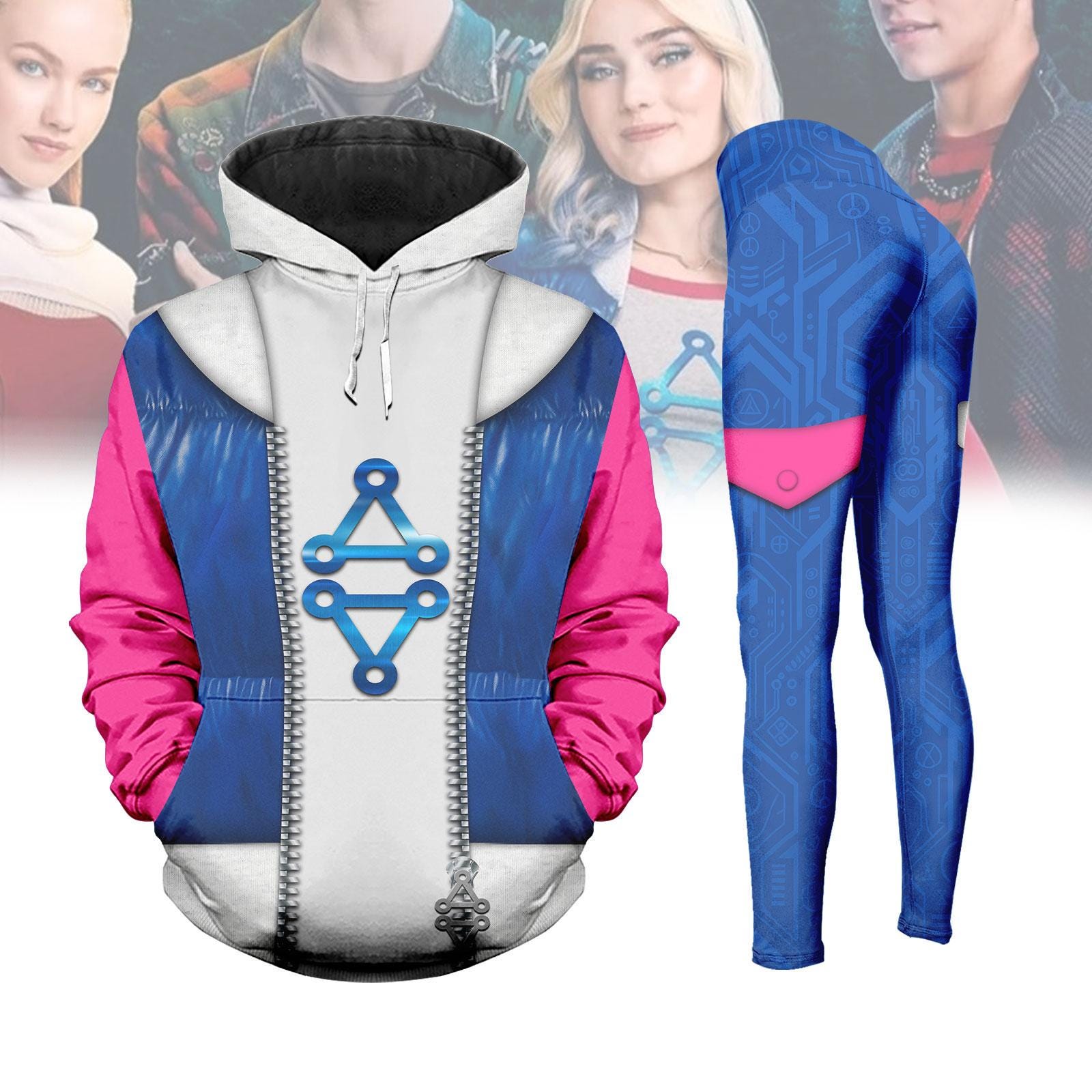 Zombies Addison Kostüm Für Mädchen | Halloween & Cosplay | Polyester/Spandex | Größen 110-150