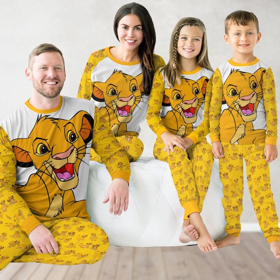 Pyjamas Familiaux à Colorier Soi-même - Lot De 2 Ensembles (haut + Bas) - Tissu Léger Et Doux - Motifs Amusants De Dessins Animés - Pour Enfants Et Adultes