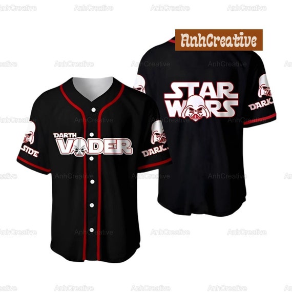 Custom Star Wars Darth Vader Baseball Jersey, Darth Vader Baseball