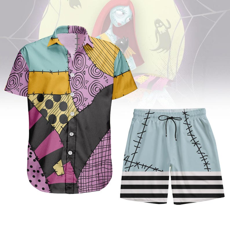 Sally Button Shirt, Unisex Shorts, Nightmare Before Christmas Costume, Disney Shirt, Magic Kingdom, Disney Costume Cosplay, Run Disney