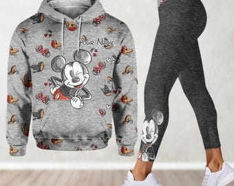 Custom Mickey Mouse Hoodie, Disney Legging For Women, Disneyland Shirt, Disneyworld Shirt, Magic Mouse Ears Shirt, Movie Cartoon Hoodie