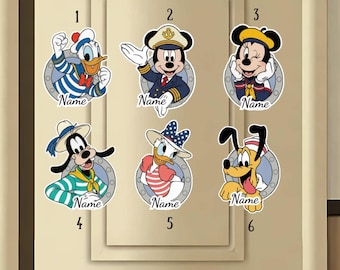 Imán para puerta de crucero Disney, imán personalizado para crucero, imán para puerta de crucero, imán Disney Wish DCL, imán para crucero Disney