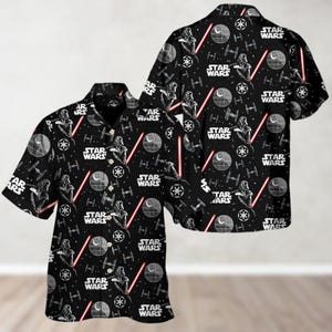 Star Wars Hawaiian Shirt For Men Women Youth, Darth Vader Button Shirt For Men, Disney Summer Beach Shirt, Star Wars Movie Fans Gifts