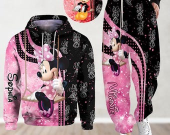 Custom Mickey Mouse Hoodie, Disney Joggers, Minnie Mouse Shirt, Disneyland Shirt, Disneyworld Shirt, Magic Kingdom,Disney Vacation Gift