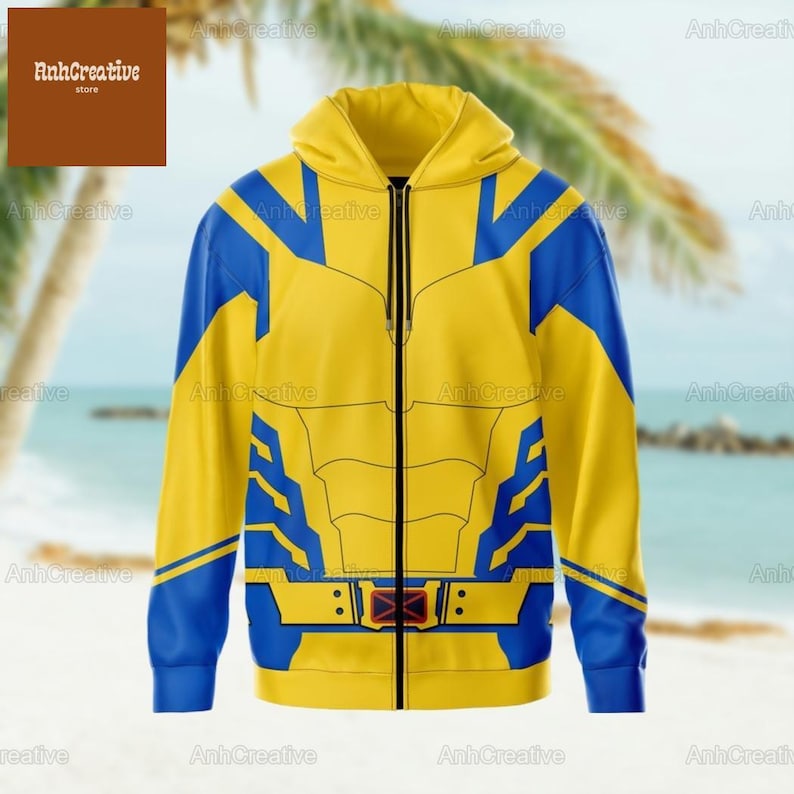Wolverine Costume, Wolverine Shirt, Wolverine Sweatshirt, Wolverine Hoodie, Halloween Costume, Disney Wolverine Costume Cosplay Shirt