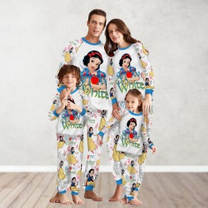 Disney Snow White Christmas Pajamas, Princess Movie Matching Pajamas Set, Disneyworld Holiday Pajamas, Disneyland Gift For Her Him
