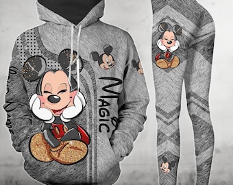 Personalized Mickey Mouse Hoodie And Leggings, Disney Mickey Shirt, Movie Cartoon Hoodie, Disneyland Disneyworld Shirt, Magic Kingdom
