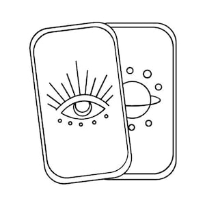 Mystic Tarot Card 3D-Printer STL Foremka do ciastek i plik ze stemplem