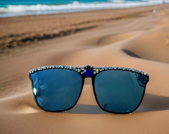 Clip-On - Sunglasses - Designed -  Blue Polarized