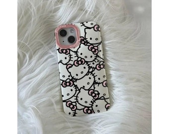 Handmade phonecase, cute girl phone case, gift for her, trendy phonecase, hello kitty