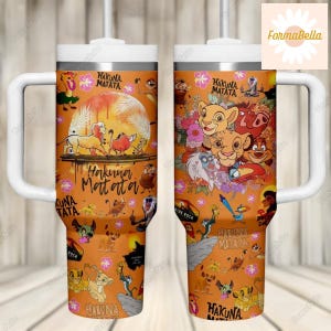 Halloween The Lion King 40oz Tumbler, Hakuna Matata Tumbler Cup, Magic Kingdom Stainless Tumbler, Disney Lion Tumblers, Disney Safari